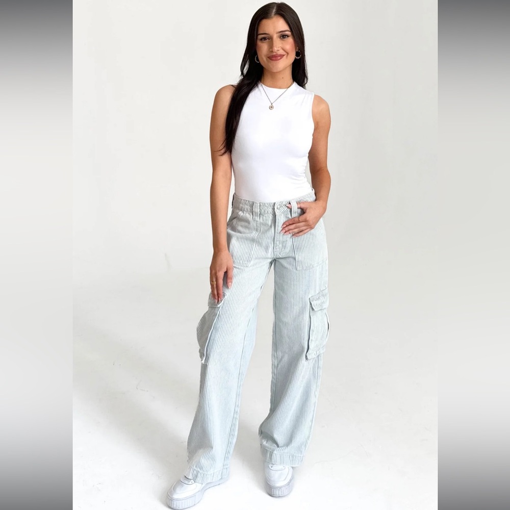 Striped Cargo Pants